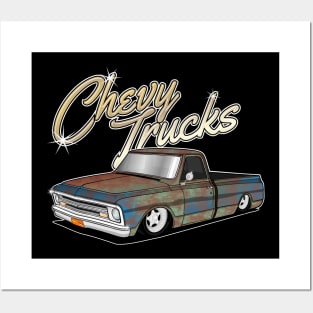 Chevy trucks Posters and Art